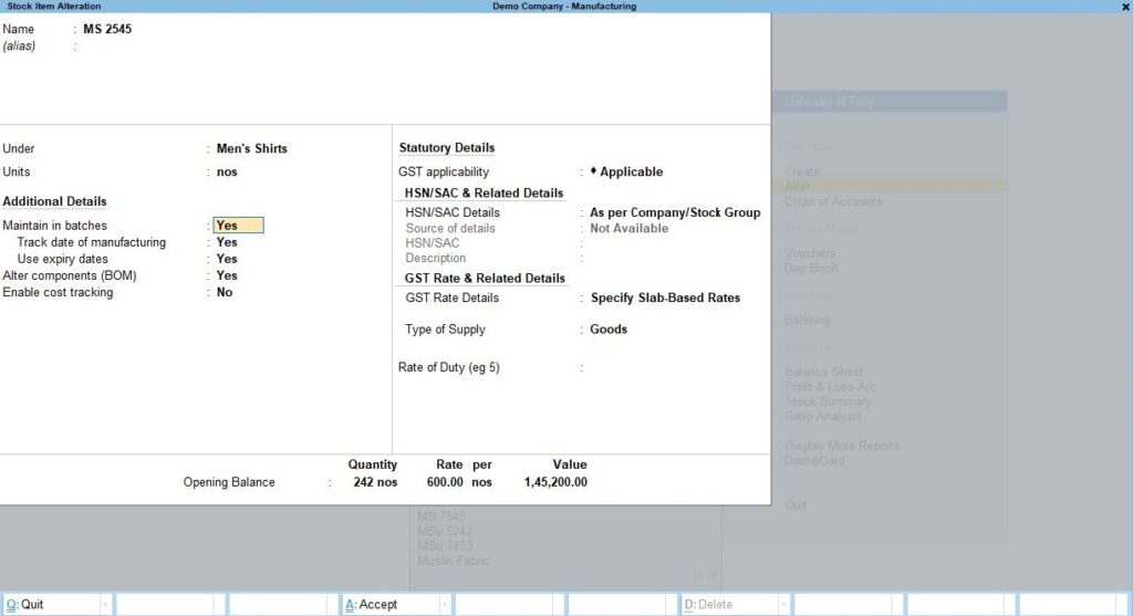 Top 5 Inventory Management Features from Tally- Tracking Manufacturing and Expiry Dates in Tally Prime