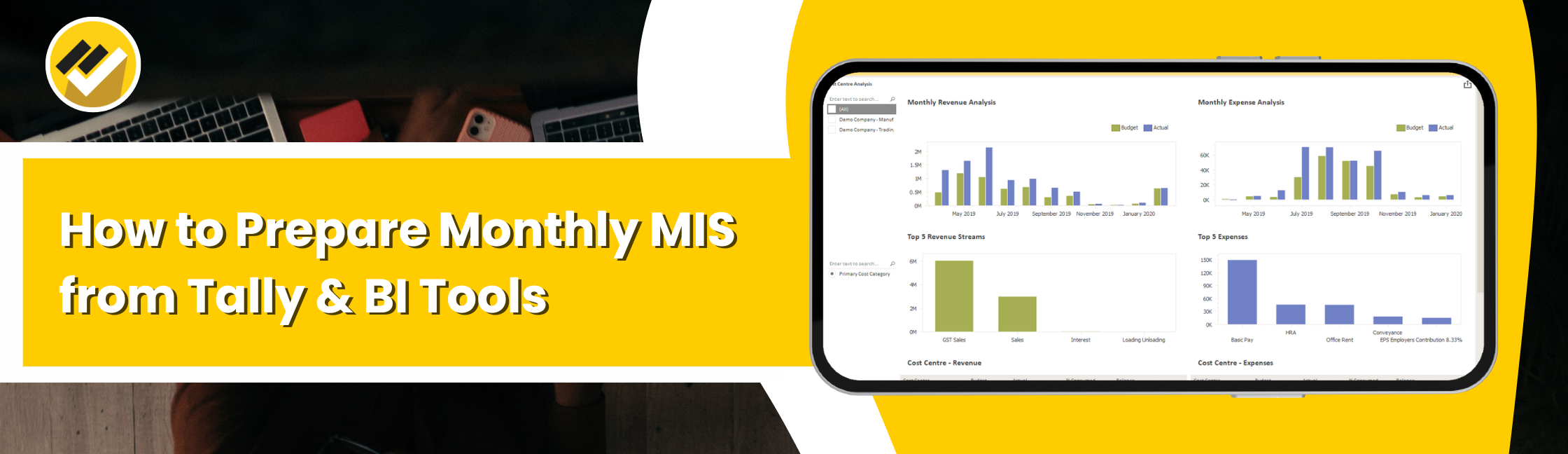 How to Prepare Monthly MIS from Tally & BI Tools